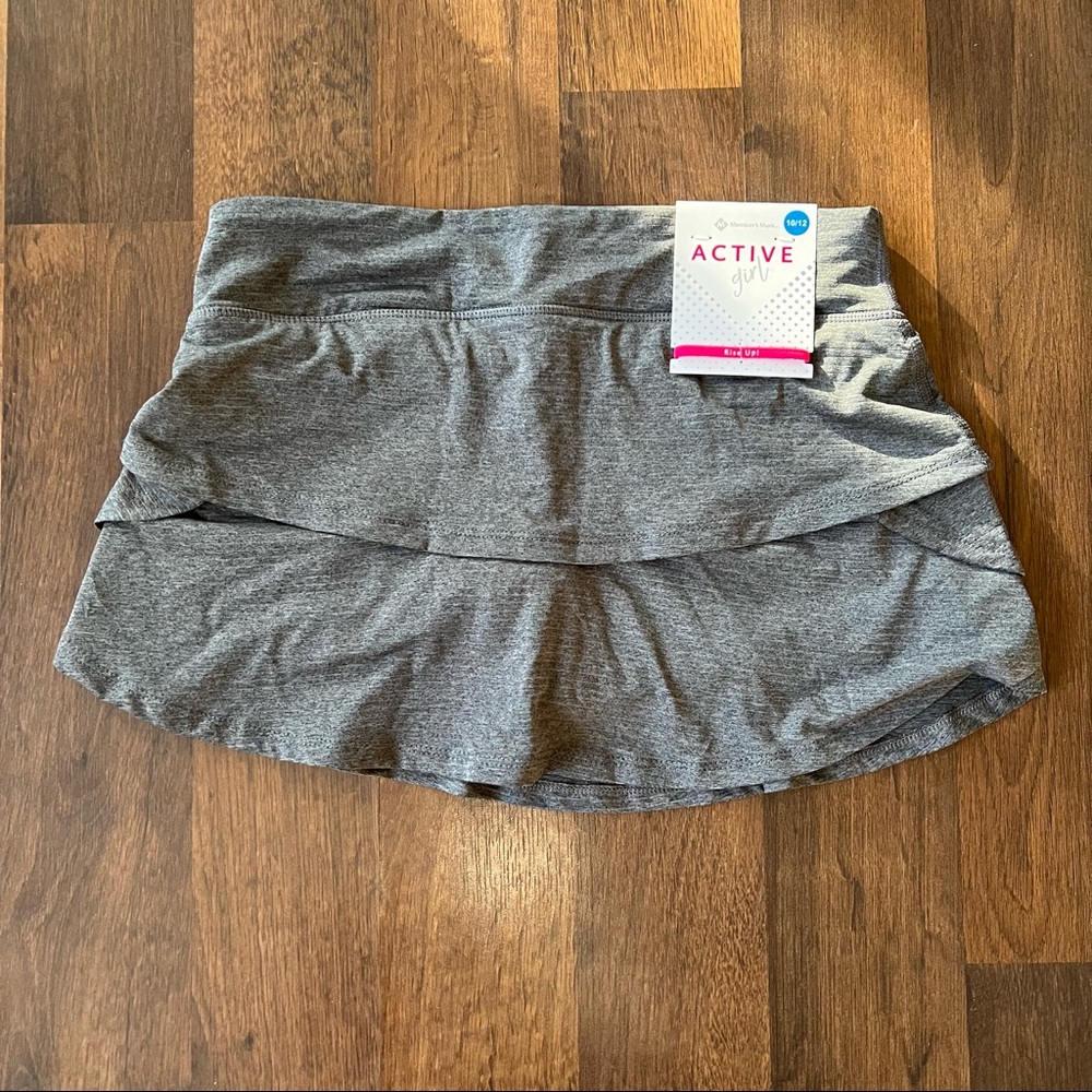 Gray girls 10-12 active skirt